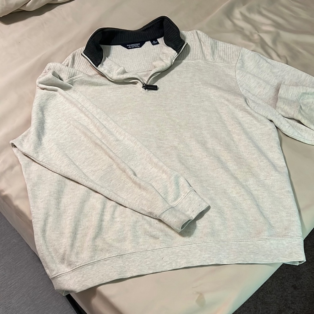 Mens pullover sweater size XL quarter zipper